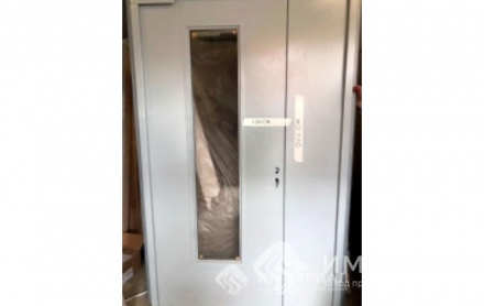 Дверь противопожарная металлическая с остеклением 1240х2060 (ДПМО-2)